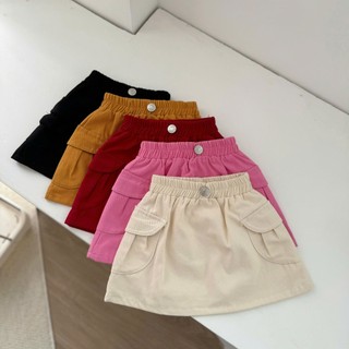 Chân váy trẻ em, Chân váy dang A túi hộp nhiều màu bé gái 9-26kg CV008 Tiểu Yến KID