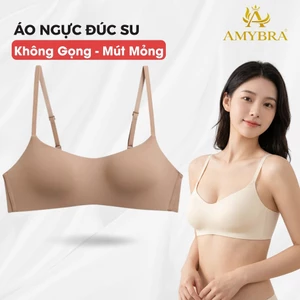 Áo Ngực Nữ AMYBRA Mút Mỏng Không Gọng, Áo Lót Đúc Su Mềm Mịn Nhẹ Nhàng A141