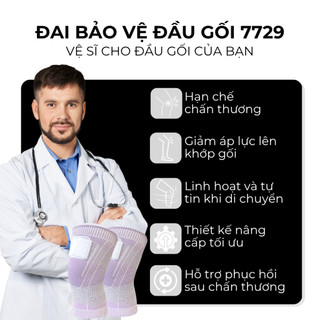 Đai Bảo Vệ Đầu Gối ECOFIT 7729, Co Giãn, Ổn Định Khớp Khi Vận Động, Chạy Bộ, Cầu Lông, Pickelball
