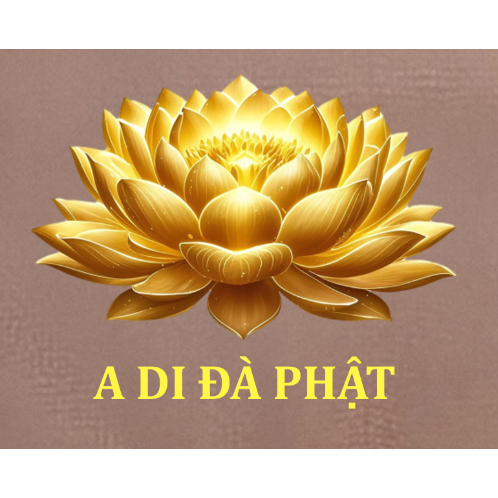 Hình in pét ủi nhiệt vải áo,mũ,nón,balo,túi sách,...mẫu hoa sen A DI ĐÀ PHẬT may mắn bình an,ủi tại nhà bằng bàn ủi