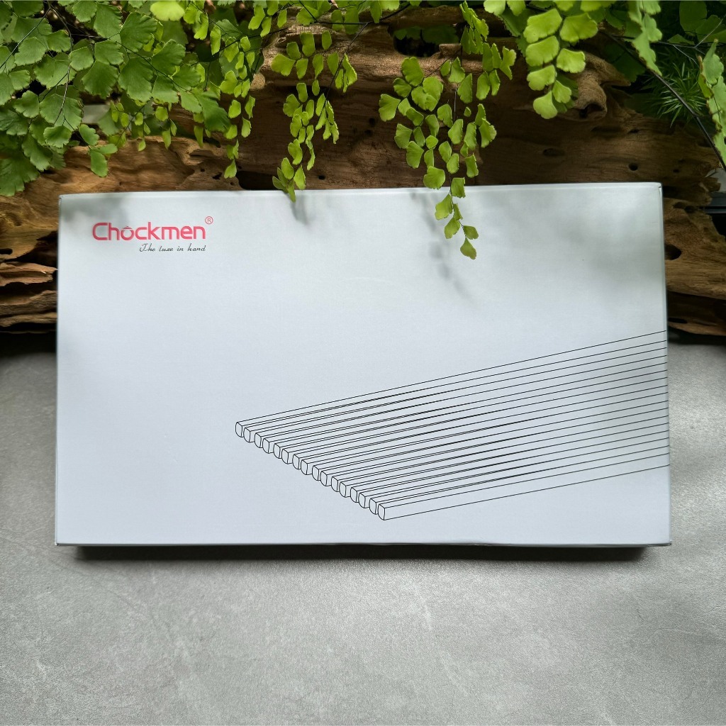 [GẮP CHẮC –KHÔNG TRƠN] Đũa Inox18/10 CHOCKMEN Vân Chống Trượt– Thiết Kế Vuông Dễ Gắp, Cách Nhiệt Tốt