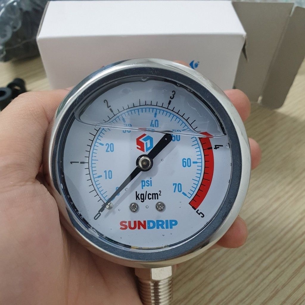 Đồng hồ áp 10 kí hàng chính hãng sundrip tùy chọn chân nối , đồng hồ áp hệ thống tưới