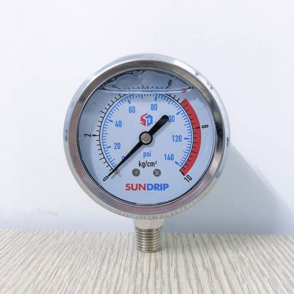 Đồng hồ áp 10 kí hàng chính hãng sundrip tùy chọn chân nối , đồng hồ áp hệ thống tưới