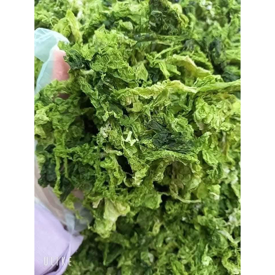 Rong xà lách( rong lục) Đảo Khánh Hoà khô tự nhiên - dùng nấu canh,chiên trứng, làm bánh