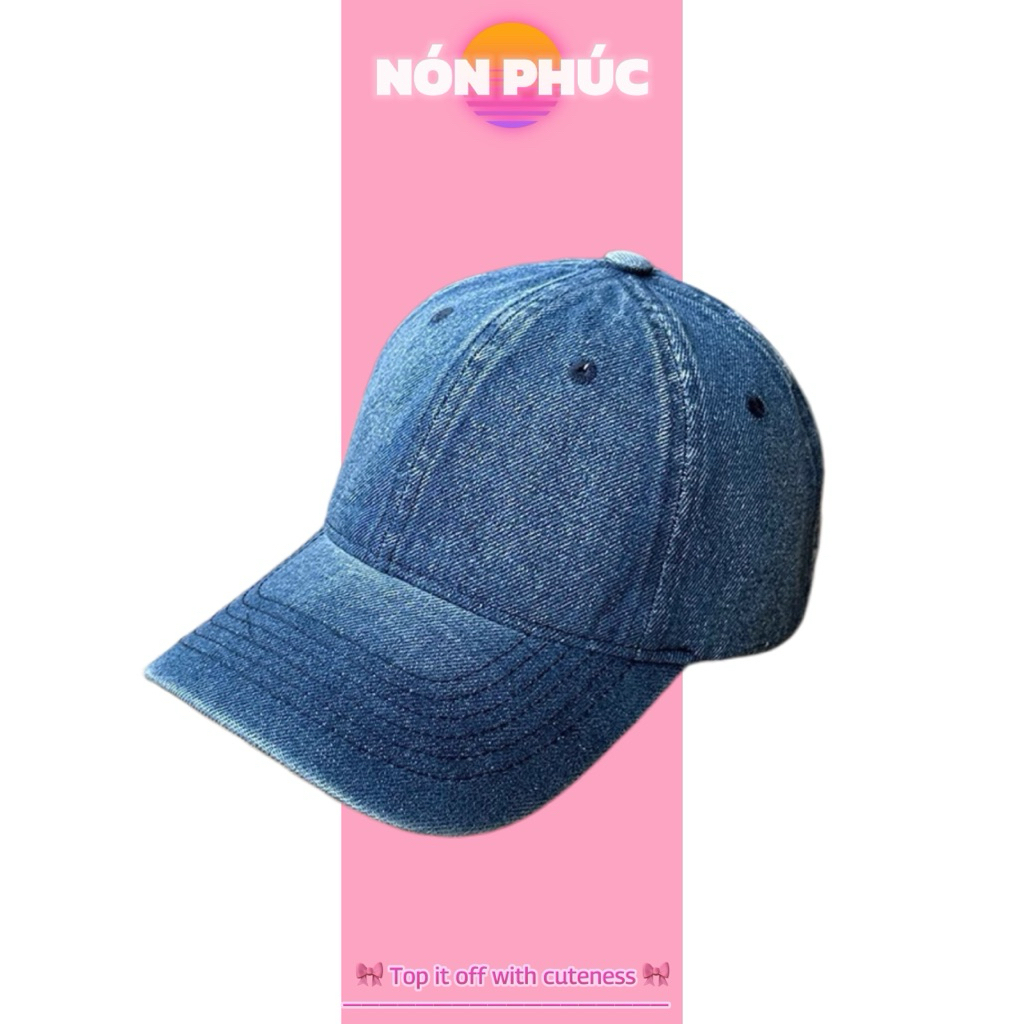 MŨ KẾT JEAN TRƠN PHONG CÁCH DENIM DỄ PHỐI ĐỒ NAM NỮ