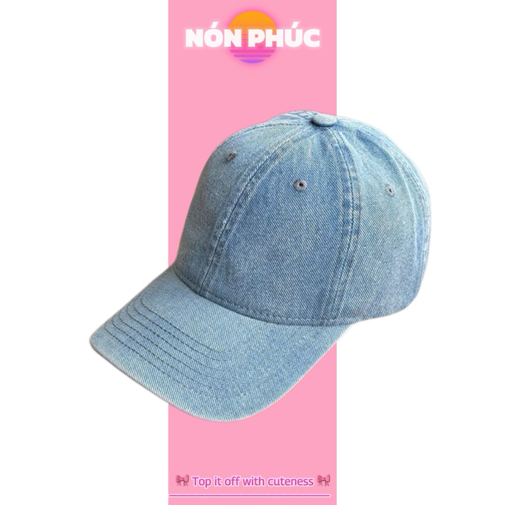 MŨ KẾT JEAN TRƠN PHONG CÁCH DENIM DỄ PHỐI ĐỒ NAM NỮ