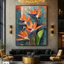 Tranh Hoa Thiên Điểu Nghệ Thuật – Tranh Hoa Lá Decor Nhà Ở, Quán Café, Spa Tráng Gương Đẹp Decor Phòng Khách