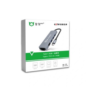 Hub chuyển đổi 5 in 1 M-PARD MD084 từ 1 cổng TypeC ra 3 USB + 1 HDMI + 1 LAN - hỗ trợ chất lượng 4K
