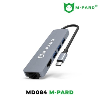 Hub chuyển đổi 5 in 1 M-PARD MD084 từ 1 cổng TypeC ra 3 USB + 1 HDMI + 1 LAN - hỗ trợ chất lượng 4K