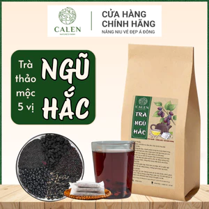 Trà ngũ hắc Calen Nature Farm đẹp da bóng tóc - cho phụ nữ hay rụng tóc, tóc xơ mỏng yếu bịch 30 lọc