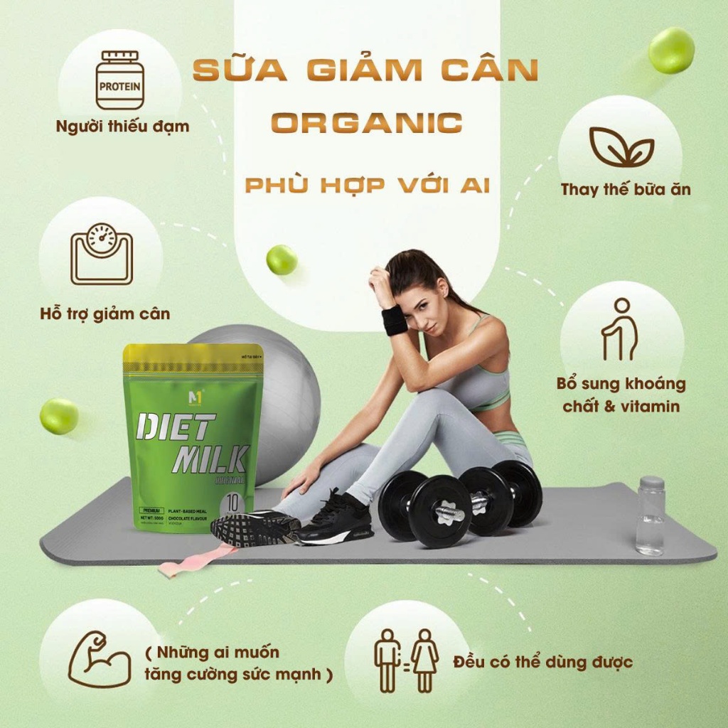 Sữa Diet Meal AFIT Hỗ Trợ Giảm Cân Thay Thế Bữa Ăn Hằng Ngày Chiết Xuất 100% Từ Nguyên Liệu Thực Vật
