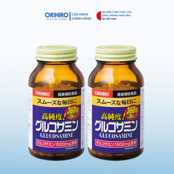 Combo 2 hộp Glucosamine Orihiro Nhật Bản giảm đau xương khớp 72 ngày ( 2 hộp 360 viên )