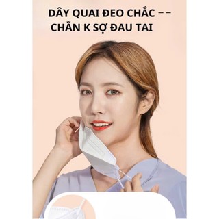 Thùng 300 -100 Cái khẩu trang 4D Kf94 4 Lớp người lớn Dr.eco chính hãng kháng khuẩn chống tia UV