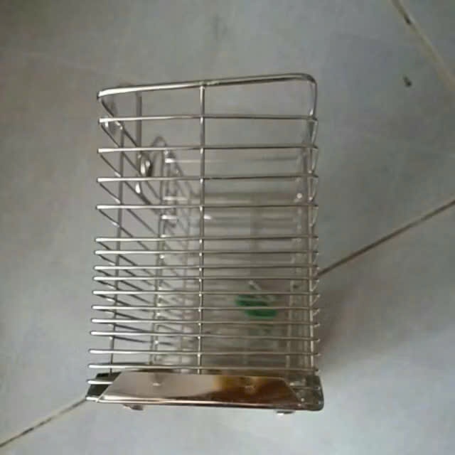 Ống Đũa Dây, Ống Đựng Muỗng Đũa Dạng Lưới Dây Inox 1 Ngăn