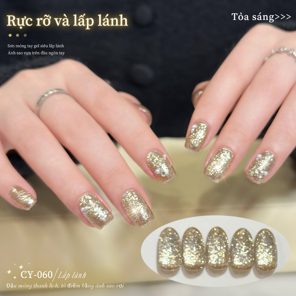 XEIJAYI 40ml - Sơn móng tay dạng gel màu vàng sâm panh nhạt, thích hợp cho các tiệm làm móng và tự làm tại nhà.