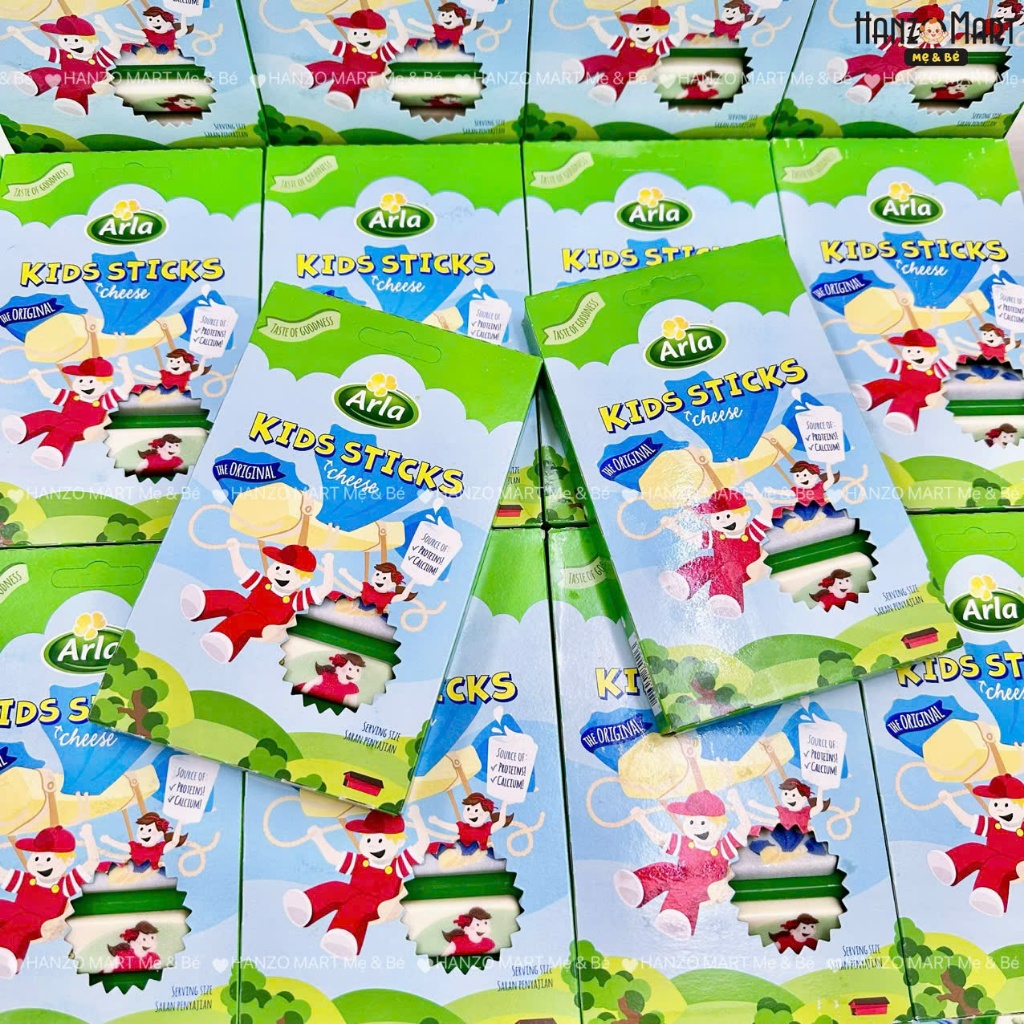 Phô Mai Que Trẻ Em Arla Kids Sticks 108g – Bổ Sung Canxi, Dinh Dưỡng Cho Bé
