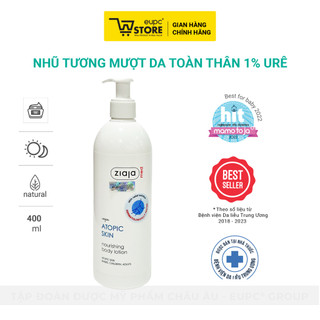 Combo Kem Dịu Nhẹ, Dưỡng Ẩm 5% Urê Ziaja Med 50ml Và Nhũ Tương Mượt Da Toàn Thân 1% Urê Ziaja Med 400ml
