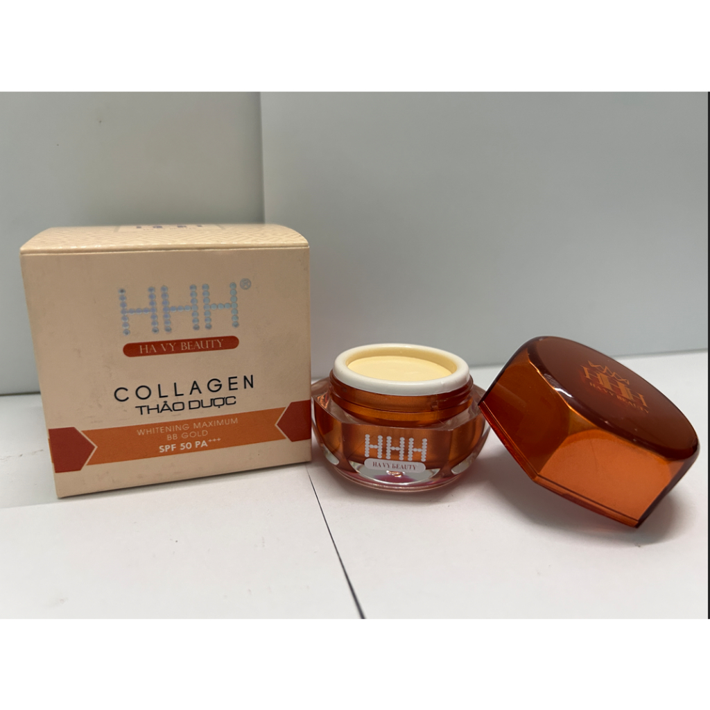 Kem Collagen Thảo Dược HHH [Cam] - Thay Thế Kem Lót, Dưỡng Trắng, Ngừa Mụn Và Phục Hồi Da