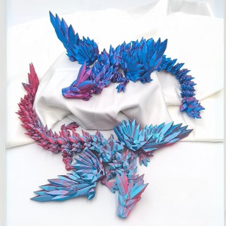 Mô Hình Rồng Bay 3D Linh Hoạt – Đồ Decor Bàn Làm Việc Chill, Trang Trí Góc Nhỏ Thư Giãn