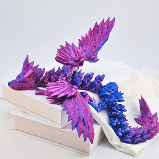 Mô Hình Rồng Bay 3D Linh Hoạt – Đồ Decor Bàn Làm Việc Chill, Trang Trí Góc Nhỏ Thư Giãn