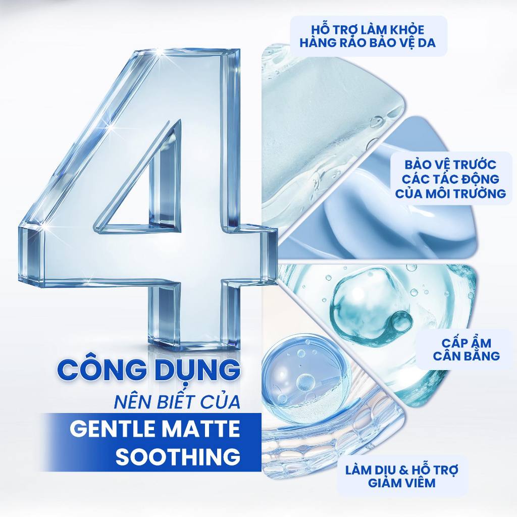 Kem dưỡng hỗ trợ phục hồi và bảo vệ làn da Trioderma Gentle Matte Soothing Lotion