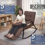 Ghế Bập Bênh Minh Phát Ghế Thư Giãn Đơn BB02, 10 Nấc Điều Chỉnh Khung Thép Mạ Kẽm Sơn TĨnh Điện, Ghế lười, ghế thư giãn — ảnh 1