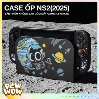 SWITCH2 Case Ốp Máy / Case Ốp Dock Dành Cho Nintendo Switch 2 (Mới 2025) Họa Tiết Mèo Cat Astronaut Phi Hành Gia Hei