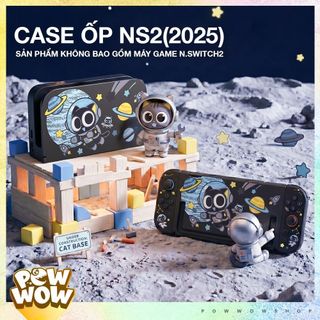 SWITCH2 Case Ốp Máy / Case Ốp Dock Dành Cho Nintendo Switch 2 (Mới 2025) Họa Tiết Mèo Cat Astronaut Phi Hành Gia Hei