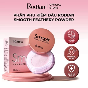 Phấn Phủ Bột Kiềm Dầu Rodian Smooth Feathery Powder 10g - Nâng Tone Rạng Rỡ, Chống Mốc Nền