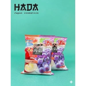 Thạch trái cây Orihiro của Nhật Bản, loại mix vị Táo và Nho 12 gói.