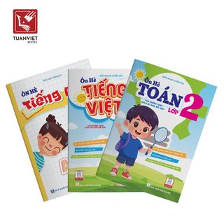 Sách - Combo Ôn Hè Toán, Tiếng Việt, và Tiếng Anh 2 - Chương Trình Mới - Dành cho học sinh lớp 2 lên 3 (3 cuốn)