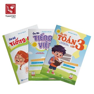Sách - Combo Ôn Hè Toán, Tiếng Việt, và Tiếng Anh 3 - Chương Trình Mới - Dành cho học sinh lớp 3 lên 4 (3 cuốn)