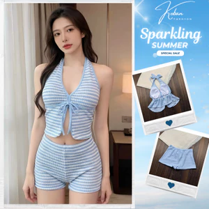 Bikini 2 mảnh nữ KOBAN, bộ bơi kín đáo nữ có mút ngực mặc đi biển, du lịch hottrend 2026