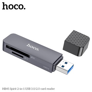 Đầu đọc thẻ nhớ Hoco HB45 đầu USB 2.0 - hỗ trợ khe microSD/SD (Cam) - Phụ Kiện Nhất Tín