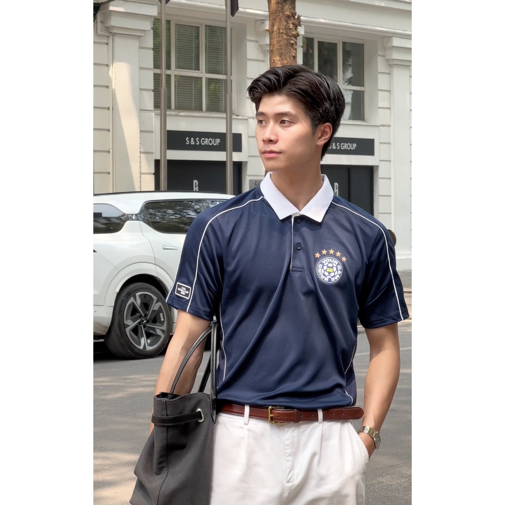 [TẶNG QUẦN SHORT]Áo polo nam phối bo cổ Exdry Performance World Cup, áo đa năng thể thao, áo mặc hàng ngày COOLMATE