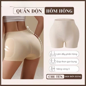 Quần Độn "Hõm Hông" Dáng Ngắn Nâng Mông Tự Nhiên – Đệm Dày 1cm Tháo Rời, Ôm Gọn Cơ Thể