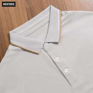 Áo Polo Nam MENTORIS Vải Cotton Thoáng Khí, Form Suông Thoải Mái, Phối Cổ Sang Trọng MPS206R