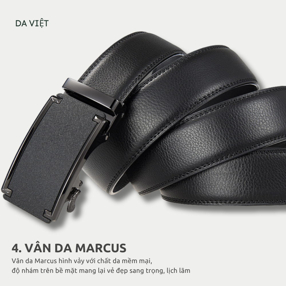 Thắt lưng nam cao cấp Da Việt da bò thật, Dây nịt nam khóa tự động - Tặng Kèm Hộp [Nhiều mẫu]