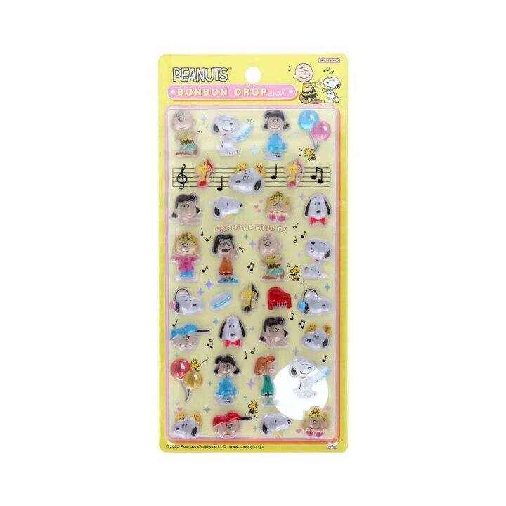 Sticker Nổi 3D Snoopy Chó Hoạt Hình Pha Lê Trong Veo Chống Nước - Dán Sổ Tay, Điện Thoại, Laptop Trang Trí DIY Cực Xinh