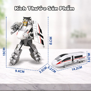 Robot Biến Hình Biệt Đội Tàu Hỏa Siêu Chiến Binh Mecha - Đồ Chơi Robot Biến Hình Chất Liệu An Toàn, Đồ Chơi Giải Trí