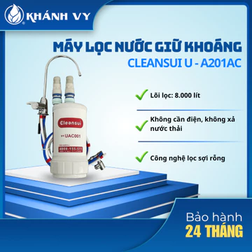 Máy Lọc Nước Cleansui U-A201AC – Không Dùng Điện, Uống Trực Tiếp, Giữ Khoáng AK001