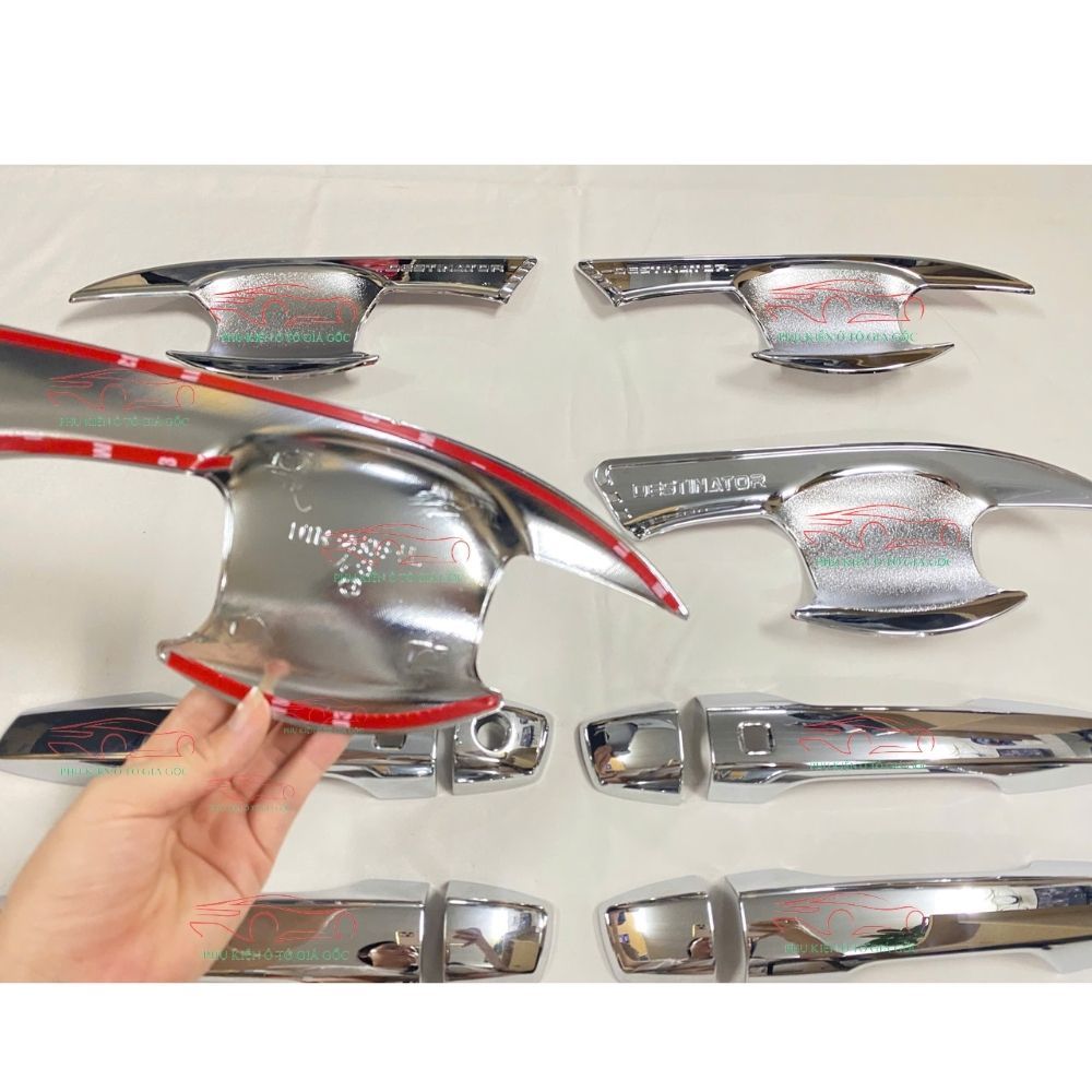 [ HÀNG MỚI VỀ] Ốp Tay Nắm, Hõm Cửa xe Mitsubishi Destinator, Nhựa ABS mạ Crom Cao Cấp, Sáng Bóng