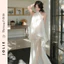 Váy Cổ Yếm Tơ Lụa Dáng Dài Phối Tầng Cao Cấp Sang Trọng - JOLIE