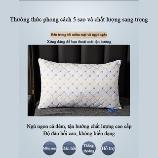Gối ngủ Gối trần quả trám Ruột gối kim cương cao cấp Ngủ ngon Thoáng khí Kích thước 50x70cm(1 chiếc)