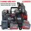 Combo BOSSUN 21V Máy Mài Góc M21B-AG100PRO + Máy Khoan Pin 13mm M21B-ID1380BL – 80Nm, Brushless, 2 Pin 6.0Ah