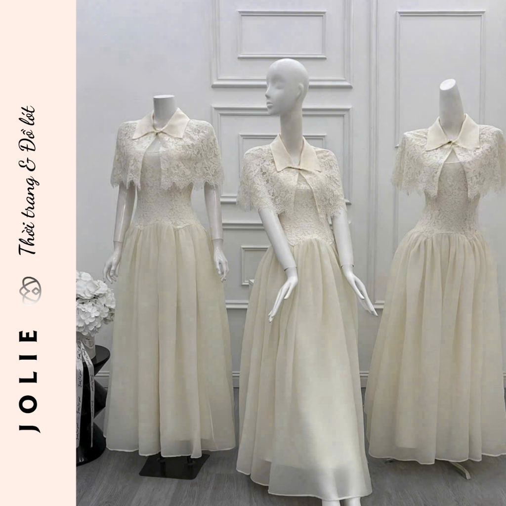 Đầm Dạ Hội Phối Ren Và Chân Váy Voan Dáng Dài Cao Cấp Sang Trọng - JOLIE