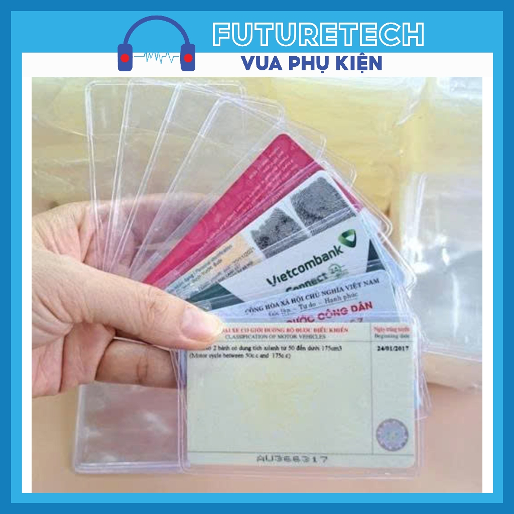 Bọc Thẻ Chống Trầy Xước Dùng Cho CCCD, ATM, CMND - Chất Liệu PVC Trong Suốt, Bảo Vệ Chip Điện Tử