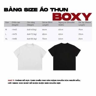 [MÃ ÁO DÀY] Áo Thun BOXY Unisex Nam Nữ Áo Thun DU LỊCH Cotton form Boxy 250GSM Vải Đã Qua Xử Lý Co Rút