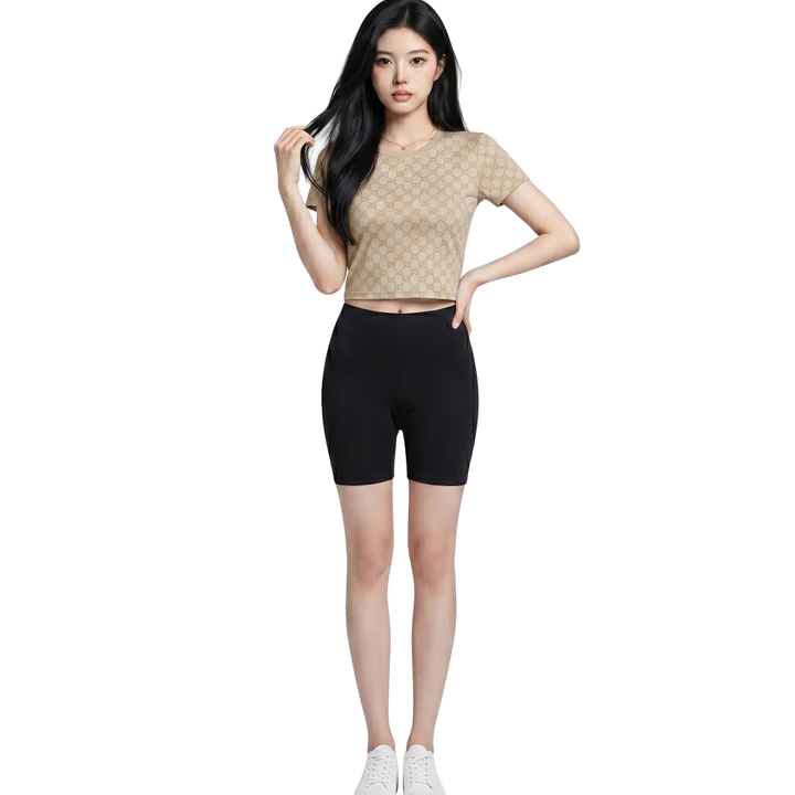Quần Legging Ngắn Nữ Madela Dáng Lửng Cạp Cao Co Giãn 4 Chiều Thoải Mái, Legging Đùi Nữ Nâng Mông Ôm Body.