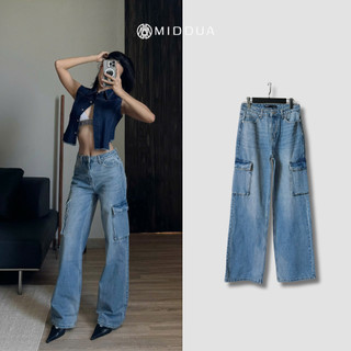 [MIDDUA] JN224 - Jeans suông túi hộp